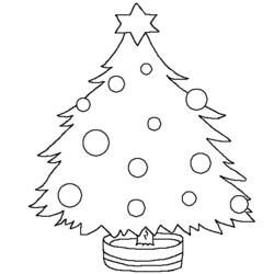 Malvorlage: Weihnachtsbaum (Objekte) #167486 - Kostenlose Malvorlagen zum Ausdrucken