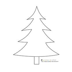 Malvorlage: Weihnachtsbaum (Objekte) #167489 - Kostenlose Malvorlagen zum Ausdrucken