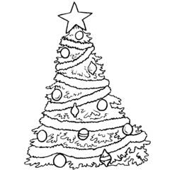 Malvorlage: Weihnachtsbaum (Objekte) #167493 - Kostenlose Malvorlagen zum Ausdrucken