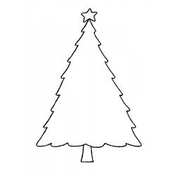 Malvorlage: Weihnachtsbaum (Objekte) #167494 - Kostenlose Malvorlagen zum Ausdrucken