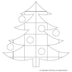 Malvorlage: Weihnachtsbaum (Objekte) #167495 - Kostenlose Malvorlagen zum Ausdrucken
