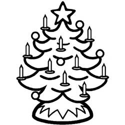 Malvorlage: Weihnachtsbaum (Objekte) #167496 - Kostenlose Malvorlagen zum Ausdrucken