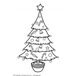 Malvorlage: Weihnachtsbaum (Objekte) #167498 - Kostenlose Malvorlagen zum Ausdrucken