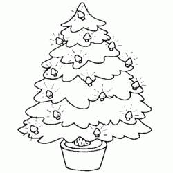 Malvorlage: Weihnachtsbaum (Objekte) #167510 - Kostenlose Malvorlagen zum Ausdrucken