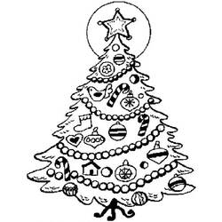 Malvorlage: Weihnachtsbaum (Objekte) #167513 - Kostenlose Malvorlagen zum Ausdrucken