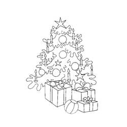 Malvorlage: Weihnachtsbaum (Objekte) #167519 - Kostenlose Malvorlagen zum Ausdrucken