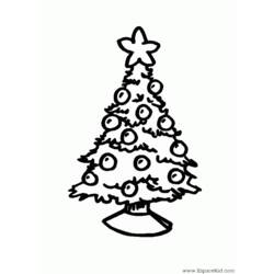 Malvorlage: Weihnachtsbaum (Objekte) #167527 - Kostenlose Malvorlagen zum Ausdrucken