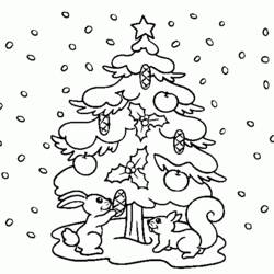 Malvorlage: Weihnachtsbaum (Objekte) #167534 - Kostenlose Malvorlagen zum Ausdrucken