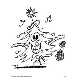 Malvorlage: Weihnachtsbaum (Objekte) #167539 - Kostenlose Malvorlagen zum Ausdrucken