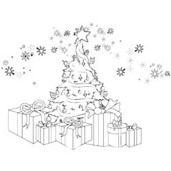 Malvorlage: Weihnachtsbaum (Objekte) #167547 - Kostenlose Malvorlagen zum Ausdrucken