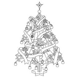Malvorlage: Weihnachtsbaum (Objekte) #167549 - Kostenlose Malvorlagen zum Ausdrucken