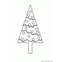 Malvorlage: Weihnachtsbaum (Objekte) #167550 - Kostenlose Malvorlagen zum Ausdrucken