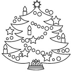 Malvorlage: Weihnachtsbaum (Objekte) #167556 - Kostenlose Malvorlagen zum Ausdrucken