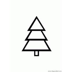 Malvorlage: Weihnachtsbaum (Objekte) #167559 - Kostenlose Malvorlagen zum Ausdrucken