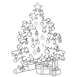 Malvorlage: Weihnachtsbaum (Objekte) #167565 - Kostenlose Malvorlagen zum Ausdrucken