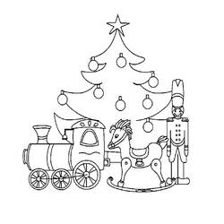 Malvorlage: Weihnachtsbaum (Objekte) #167566 - Kostenlose Malvorlagen zum Ausdrucken