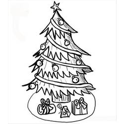 Malvorlage: Weihnachtsbaum (Objekte) #167576 - Kostenlose Malvorlagen zum Ausdrucken