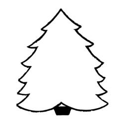 Malvorlage: Weihnachtsbaum (Objekte) #167577 - Kostenlose Malvorlagen zum Ausdrucken