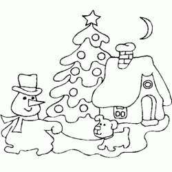 Malvorlage: Weihnachtsbaum (Objekte) #167590 - Kostenlose Malvorlagen zum Ausdrucken