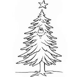 Malvorlage: Weihnachtsbaum (Objekte) #167657 - Kostenlose Malvorlagen zum Ausdrucken
