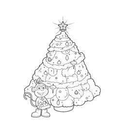 Malvorlage: Weihnachtsbaum (Objekte) #167661 - Kostenlose Malvorlagen zum Ausdrucken