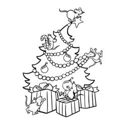 Malvorlage: Weihnachtsbaum (Objekte) #167674 - Kostenlose Malvorlagen zum Ausdrucken