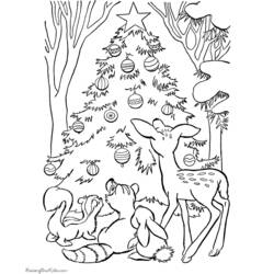 Malvorlage: Weihnachtsbaum (Objekte) #167718 - Kostenlose Malvorlagen zum Ausdrucken