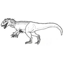 Zeichnungen zum Ausmalen: Indominus Rex - Kostenlose Malvorlagen zum Ausdrucken
