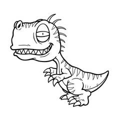 Zeichnungen zum Ausmalen: T-Rex - Kostenlose Malvorlagen zum Ausdrucken