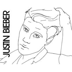 Malvorlage: Justin Bieber (Prominente) #122482 - Kostenlose Malvorlagen zum Ausdrucken