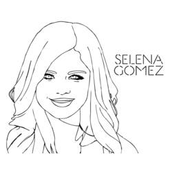 Malvorlage: Selena Gomez (Prominente) #123822 - Kostenlose Malvorlagen zum Ausdrucken