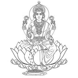 Zeichnungen zum Ausmalen: Hinduistische Mythologie - Kostenlose Malvorlagen zum Ausdrucken