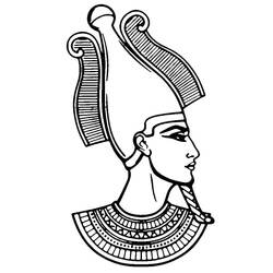 Zeichnungen zum Ausmalen: Osiris - Kostenlose Malvorlagen zum Ausdrucken