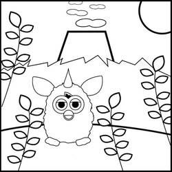 Zeichnungen zum Ausmalen: Furby - Kostenlose Malvorlagen zum Ausdrucken
