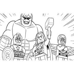 Zeichnungen zum Ausmalen: LEGO Marvel - Kostenlose Malvorlagen zum Ausdrucken
