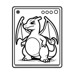 Zeichnungen zum Ausmalen: Pokémon Karte - Kostenlose Malvorlagen zum Ausdrucken