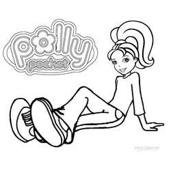 Zeichnungen zum Ausmalen: Polly Pocket - Kostenlose Malvorlagen zum Ausdrucken