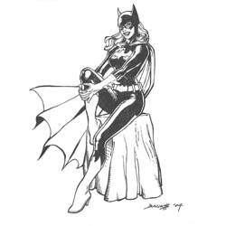 Malvorlage: Batgirl (Superheld) #77735 - Kostenlose Malvorlagen zum Ausdrucken