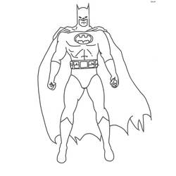 Zeichnungen zum Ausmalen: Batman - Kostenlose Malvorlagen zum Ausdrucken