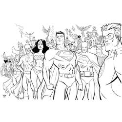 Malvorlage: DC Comics Superhelden (Superheld) #80122 - Kostenlose Malvorlagen zum Ausdrucken