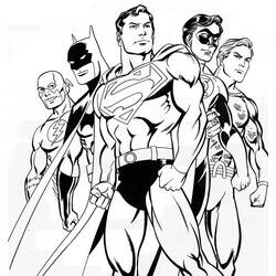 Malvorlage: DC Comics Superhelden (Superheld) #80127 - Kostenlose Malvorlagen zum Ausdrucken