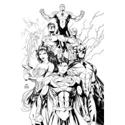 Malvorlage: DC Comics Superhelden (Superheld) #80173 - Kostenlose Malvorlagen zum Ausdrucken