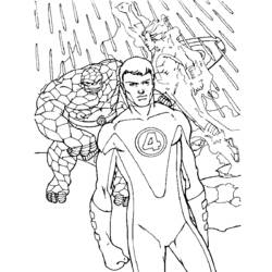 Malvorlage: Fantastischen Vier (Superheld) #76499 - Kostenlose Malvorlagen zum Ausdrucken