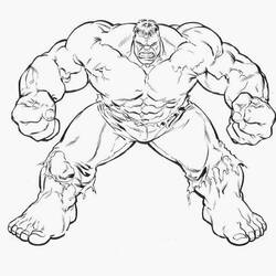 Zeichnungen zum Ausmalen: Hulk - Kostenlose Malvorlagen zum Ausdrucken