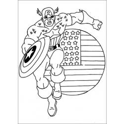Malvorlage: Kapitän Amerika (Superheld) #76564 - Kostenlose Malvorlagen zum Ausdrucken