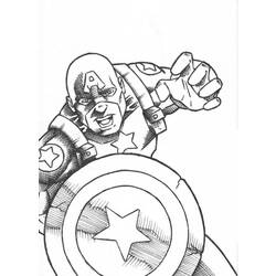 Malvorlage: Kapitän Amerika (Superheld) #76579 - Kostenlose Malvorlagen zum Ausdrucken