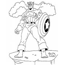 Malvorlage: Kapitän Amerika (Superheld) #76585 - Kostenlose Malvorlagen zum Ausdrucken