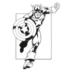 Malvorlage: Kapitän Amerika (Superheld) #76593 - Kostenlose Malvorlagen zum Ausdrucken