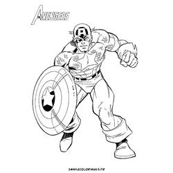 Malvorlage: Kapitän Amerika (Superheld) #76605 - Kostenlose Malvorlagen zum Ausdrucken