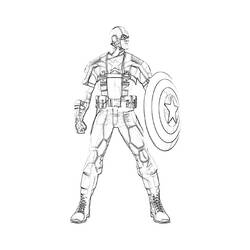Malvorlage: Kapitän Amerika (Superheld) #76636 - Kostenlose Malvorlagen zum Ausdrucken